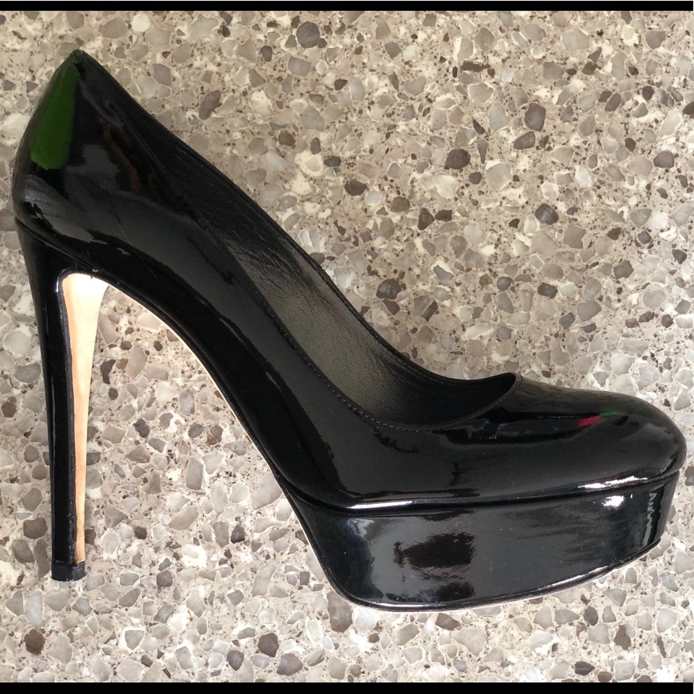 Stuart Weitzman Patent Leather Platform Highheels - Picture 4 of 7